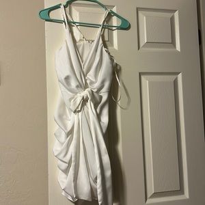 White mini dress